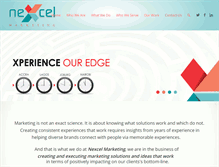 Tablet Screenshot of nexcelgroup.com